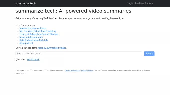 Summarize Tech — бесплатная нейросеть  — полезные ИИ,  для повышения продуктивности,  для SMM,  для суммаризации текста,  для помощи в образовании. 