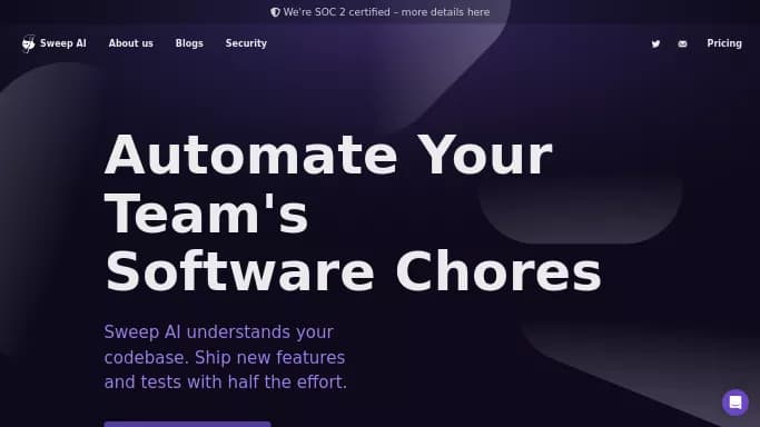 Sweep AI — бесплатная нейросеть   для маркетинга,  для повышения продуктивности. Бесплатная версия с ограниченным функционалом, есть платные тарифы.