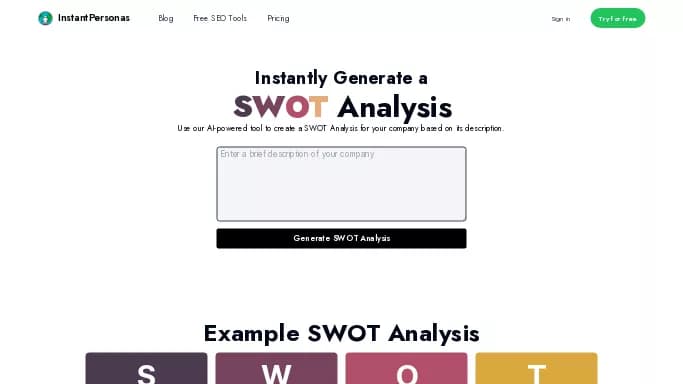 AI SWOT Analysis — бесплатная нейросеть   для научно-исследовательской деятельности. 