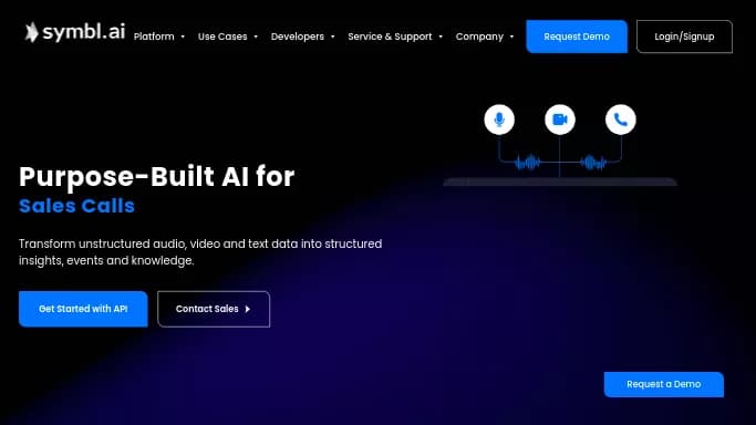 Symbl AI — бесплатная нейросеть   для создания голоса. Бесплатная версия с ограниченным функционалом, есть платные тарифы.