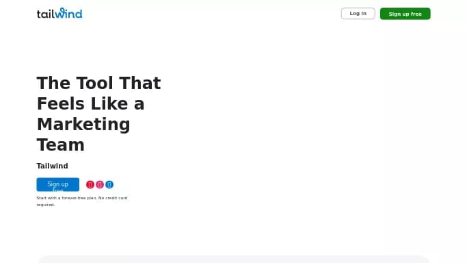 Tailwind — бесплатная нейросеть   для маркетинга. Бесплатная версия с ограниченным функционалом, есть платные тарифы.