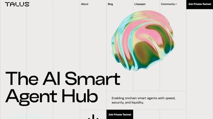 Talus Network — платная нейросеть  , автономные ИИ (AGI). 