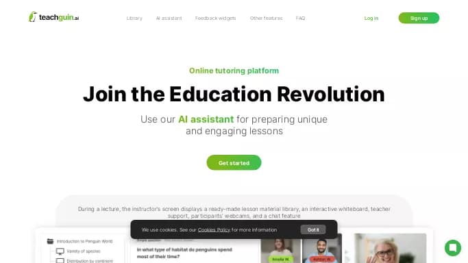 Teachguin — бесплатная нейросеть   для помощи в образовании. 