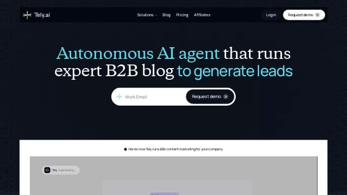 Tely AI — платная нейросеть   для маркетинга,  для копирайтинга,  для SMM. 