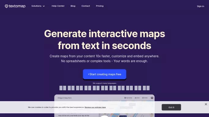 Textomap — бесплатная нейросеть   для no Code/Low Code разработки. Бесплатная версия с ограниченным функционалом, есть платные тарифы.