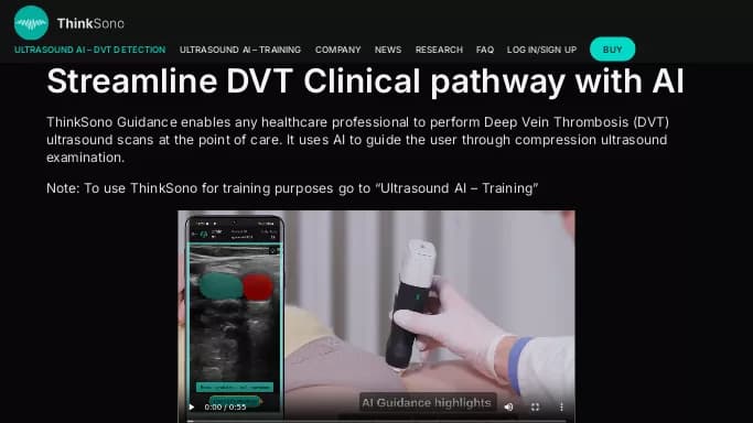 ThinkSono — платная нейросеть   в медицине. 