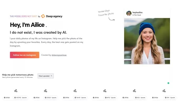 This Model Does Not Exist — бесплатная нейросеть   для развлечений. 