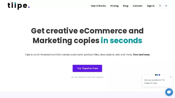 Tiipe — бесплатная нейросеть   для маркетинга. Бесплатная версия с ограниченным функционалом, есть платные тарифы.