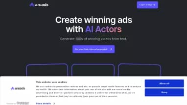 Нейросеть Arcads - Генерация видео