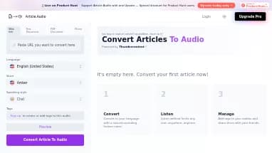 Нейросеть Article.Audio - Ассистивные технологии,Генерация голоса