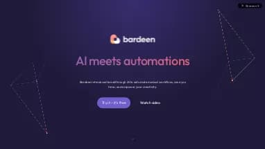 Нейросеть bardeen AI - Автоматизация,Продуктивность