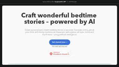 Нейросеть BedtimeStory AI - Сторителлинг