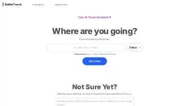 Нейросеть BetterTravel.AI - Путешествия