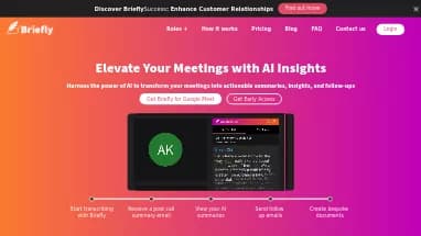 Нейросеть Briefly AI - Продуктивность,Транскрибация аудио и видео,Образование