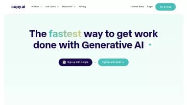 Нейросеть Copy.ai - Генерация текста,Копирайтинг