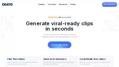 Нейросеть Crayo AI - Редактирование видео