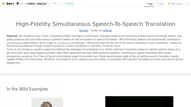 Нейросеть Hibiki - Генерация голоса