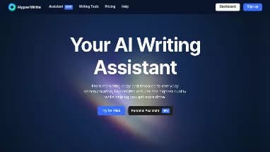 Нейросеть HyperWrite AI - Расширения ChatGPT,Генерация текста,Копирайтинг