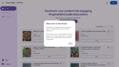 Нейросеть Illuminate by Google - Полезные ИИ,Образование,Генерация голоса