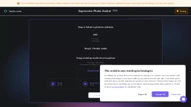 Нейросеть Expressive Photo Avatar - Аватары и цифровые 3D персонажи,Генерация видео