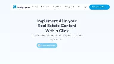Нейросеть Listing Copy AI - Недвижимость и архитектура