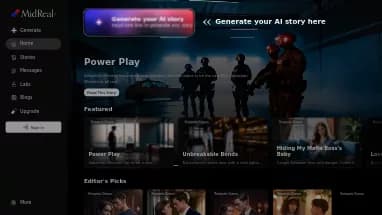 Нейросеть MidReal - Сторителлинг