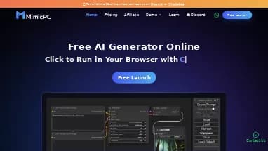 Нейросеть MimicPC - Редактирование изображений,Генерация изображений,Редактирование видео