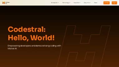 Нейросеть Codestral - Разработка ПО,Модель LLM