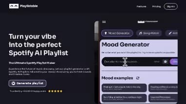Нейросеть Playlistable - Музыка