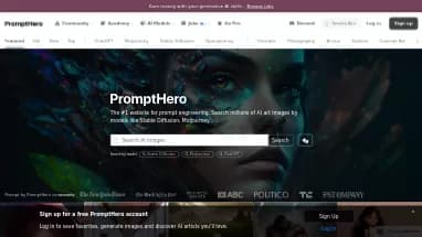 Нейросеть Prompthero - Промпты
