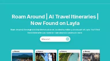 Нейросеть Roam Around - Продуктивность,Путешествия