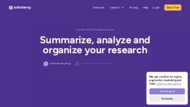 Нейросеть Scholarcy - Образование,Наука и исследования,Суммаризация текста,Продуктивность