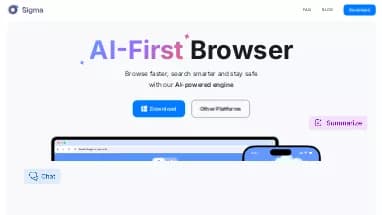 Нейросеть Sigma AI Browser - Продуктивность,Поисковые системы