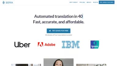Нейросеть Sonix - Транскрибация аудио и видео,Продуктивность,Образование,Перевод