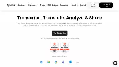 Нейросеть Speak AI - Транскрибация аудио и видео,Продуктивность,Образование