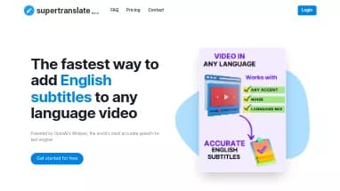 Нейросеть Supertranslate - Транскрибация аудио и видео,Продуктивность,Образование