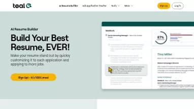 Нейросеть Teal Resume Builder - Управление персоналом