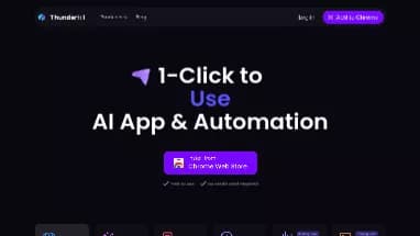 Нейросеть Thunderbit - Автоматизация,Расширения ChatGPT,Продуктивность
