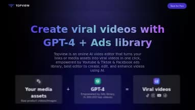 Нейросеть Topview.ai - SMM,Генерация видео