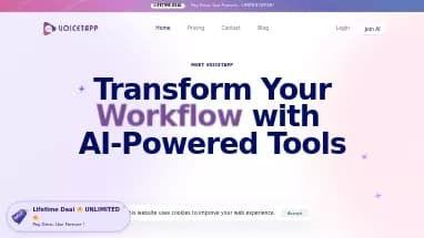 Нейросеть Voicetapp - Транскрибация аудио и видео,Продуктивность,Образование