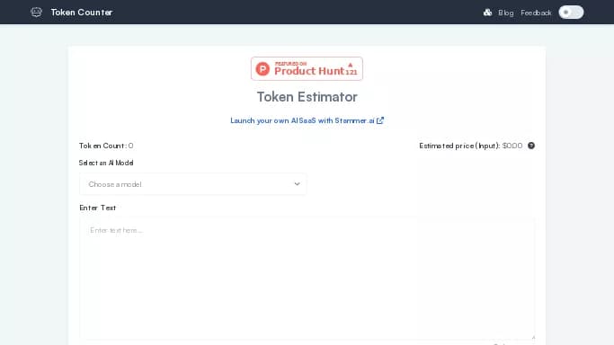 Token Counter — бесплатная нейросеть  — полезные ИИ,  для разработки программного обеспечения. 