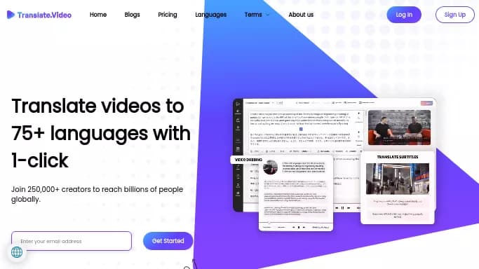 Translate.Video — бесплатная нейросеть   для транскрибации аудио и видео,  для повышения продуктивности,  для помощи в образовании,  для перевода,  для редактирования видео. Бесплатная версия с ограниченным функционалом, есть платные тарифы.