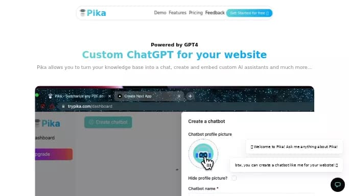 Pika — платная нейросеть   для создания видео,  для редактирования видео. Бесплатная версия с ограниченным функционалом, есть платные тарифы.