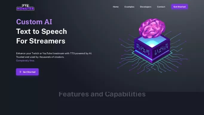 TTS.Monster — бесплатная нейросеть   для создания голоса. 