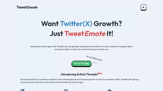 TweetEmote — бесплатная нейросеть   для SMM. 