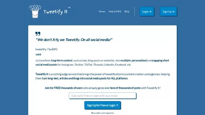 Tweetify — платная нейросеть   для SMM. 
