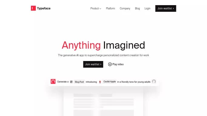 Typeface AI — платная нейросеть   для SMM. Бесплатная версия с ограниченным функционалом, есть платные тарифы.