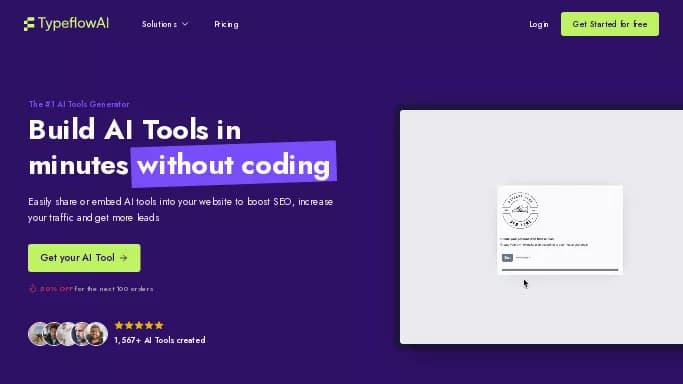 TypeflowAI — платная нейросеть   для копирайтинга. Бесплатная версия с ограниченным функционалом, есть платные тарифы.