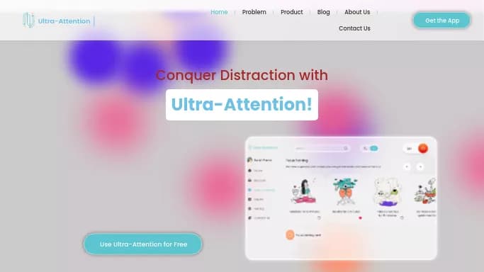 Ultra-Attention — бесплатная нейросеть   для повышения продуктивности. 