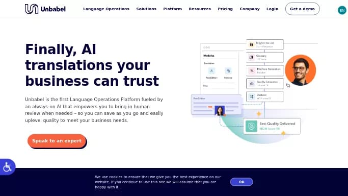 Unbabel — бесплатная нейросеть   для перевода. Бесплатная версия с ограниченным функционалом, есть платные тарифы.
